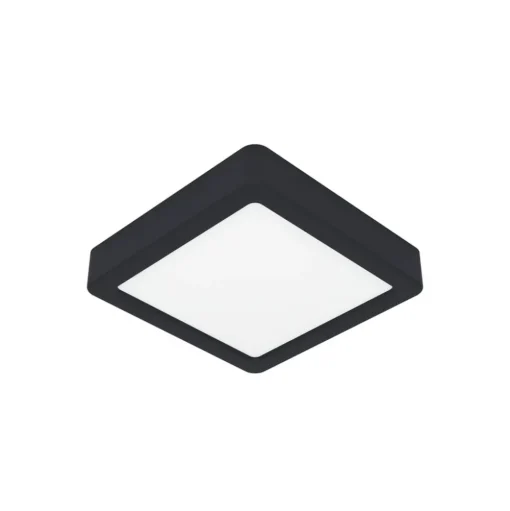LED opbouwpaneel Fueva 5 IP20 830 zwart 16x16cm