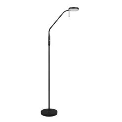 LED oplaadbare vloerlamp Moreno, mat zwart, CCT, dimbaar