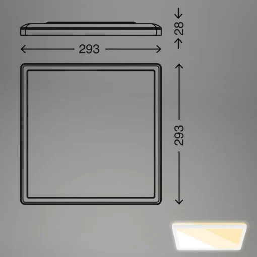 LED paneel 7556 Lichtkleur verstelbaar 29 x 29 cm