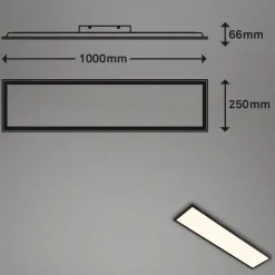 LED paneel, dimbaar, RGB, CCT, 100x25cm