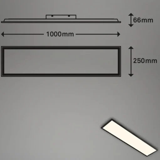 LED paneel, dimbaar, RGB, CCT, 100x25cm