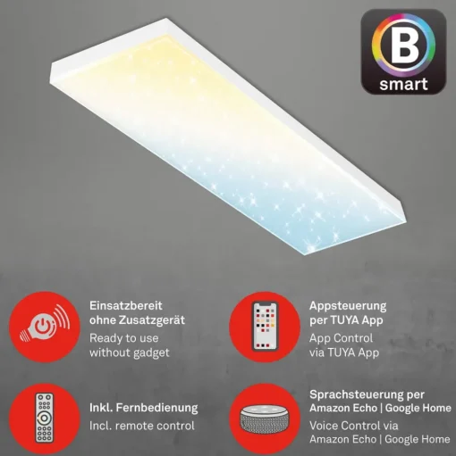 LED paneel Frameless SL WiFi Bluetooth 100x25cm