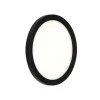 LED paneel Frankfurt, rond, Ø 21 cm, IP44, zwart