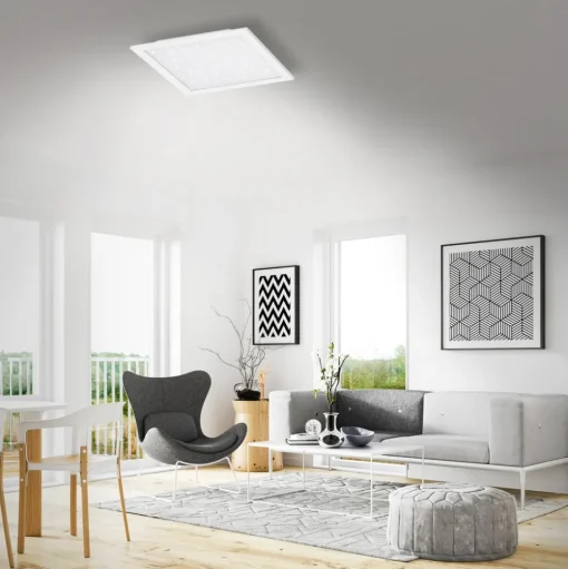 LED paneel Pallas, wit, dimbaar, CCT, 59,6x59,6cm