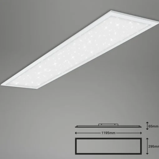 LED paneel Pallas, wit, dimbaar, CCT, 119,5x29,5cm