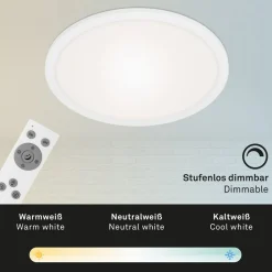 LED paneel Piatto CCT afstandsbediening, rond, wit