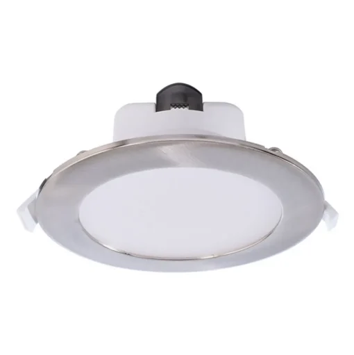 LED plafond inbouwlamp Acrux, Ø 15 cm, zilver mat, CCT