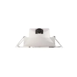 LED plafond inbouwlamp Acrux, Ø 11 cm, zilver mat, CCT
