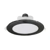 LED plafond inbouwlamp Acrux, Ø 17 cm, zwart, CCT