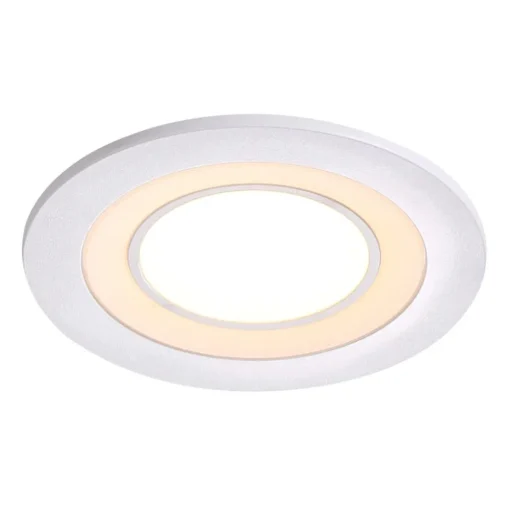 LED plafond inbouwlamp Clyde, warmwit, Ø 8 cm