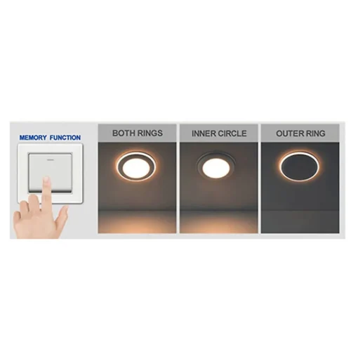 LED plafond inbouwlamp Elkton, Ø 8 cm