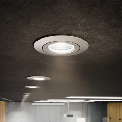 LED plafondinbouwspot Diled, Ø8,5cm, 10 W, Dime, staal