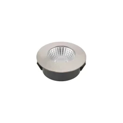 LED plafondinbouwspot Diled, Ø 6,7 cm, 3.000 K, staal