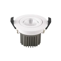 LED plafondinbouwspot Diled, Ø 8,5 cm, 10 W, 3.000 K, wit