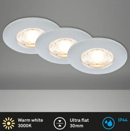 LED plafondinbouwspot Kulana Mini IP44 per 3
