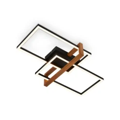LED plafondlamp 3776015 2-lamps met hout