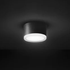 LED plafondlamp 1420 voor buiten plafond, grafiet Ø 13 cm