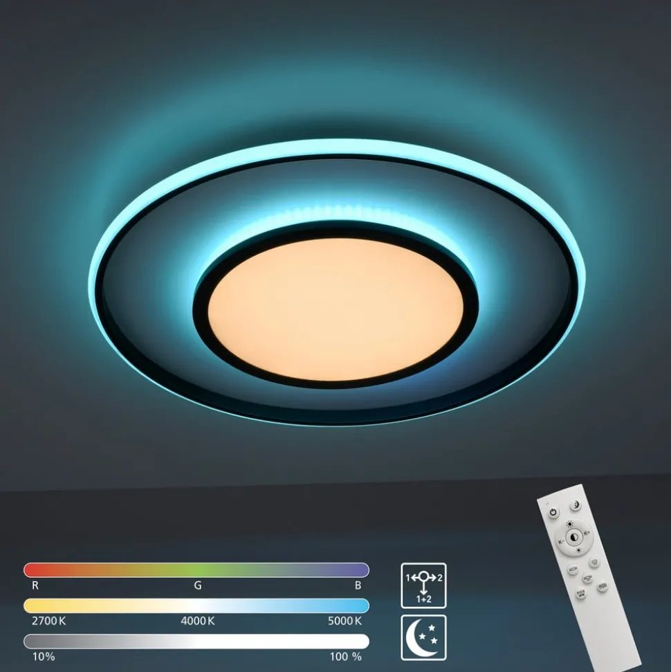 LED plafondlamp Arenda Ø 60cm, RGB/CCT, dimbaar