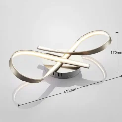 LED plafondlamp Arlana in lusvorm