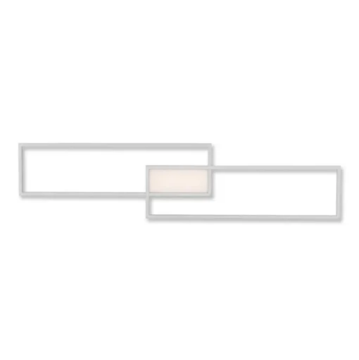 LED plafondlamp Asmin, CCT, staal, 109,5x25,7cm
