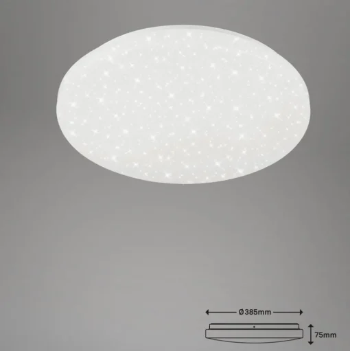 LED plafondlamp Brili Splash, IP44, wit, 4.000K