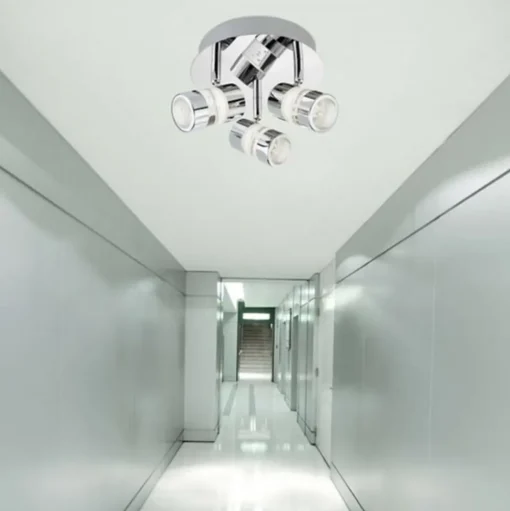 LED plafondlamp Bubbles, IP44, 3-lamps