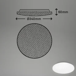 LED plafondlamp Case IP44 sterrenhemel 840 Ø 28cm