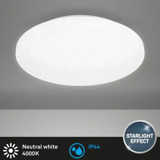 LED plafondlamp Case IP44 sterrenhemel 840 Ø 28cm