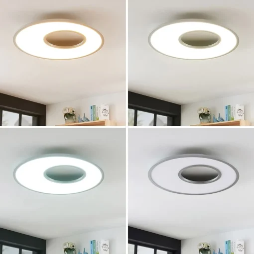 LED plafondlamp Durun, dimbaar, CCT, rond, 60 cm