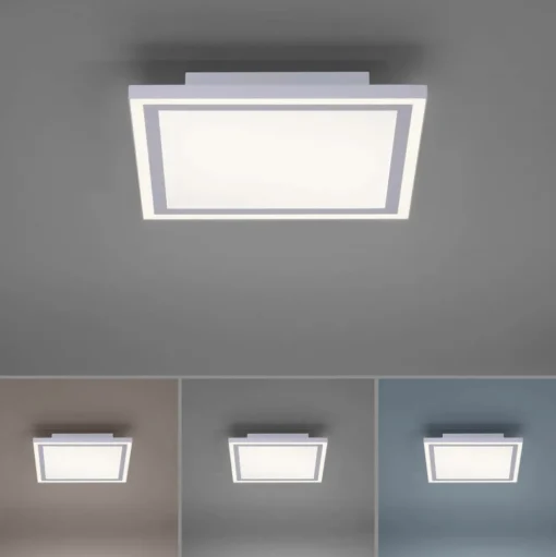 LED plafondlamp Edging, tunable white, 31x31 cm