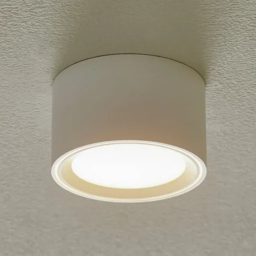 LED plafondlamp Fallon, hoogte 6 cm