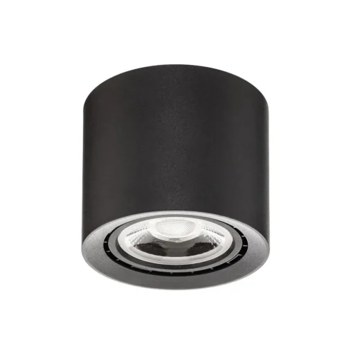 LED plafondlamp Fedler van Dime naar Warm, zwart