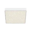 LED plafondlamp Flame Star, 21,2 x 21,2 cm wit
