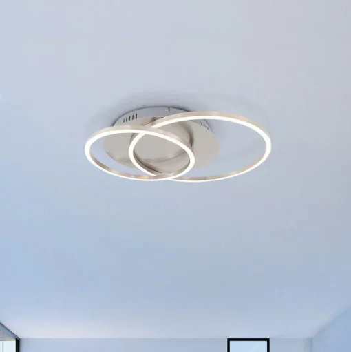 LED plafondlamp Frames twee ringen, draaibaar