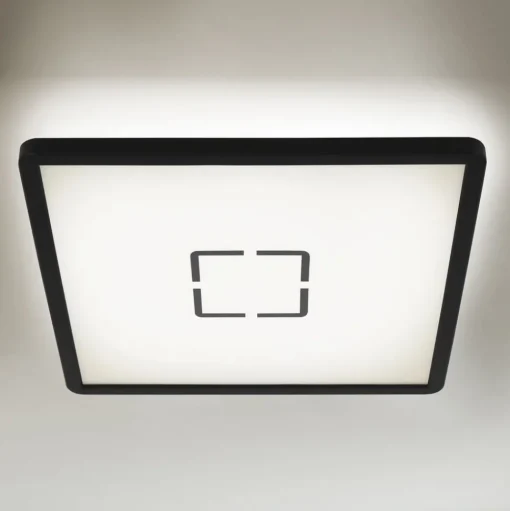 LED plafondlamp Free, 29 x 29 cm, zwart