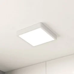 LED plafondlamp Fueva 5 IP44 3000K wit 21x21cm