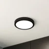 LED plafondlamp Fueva 5 IP44 3000K zwart Ø21cm
