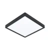 LED plafondlamp Fueva 5 IP44 840 zwart 28,5x28,5