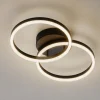 LED plafondlamp Giotto, 2-lamps, zwart