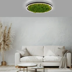 LED plafondlamp Green Ritus, mos dimbaar Ø58,5cm
