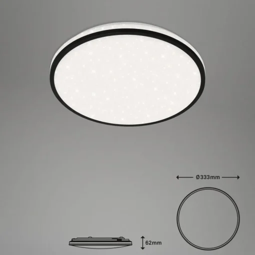LED plafondlamp Ivy Sky S, ster decor, Ø 33 cm
