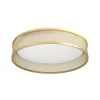 LED plafondlamp Luppineria gevlochten staal