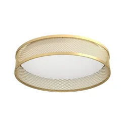 LED plafondlamp Luppineria gevlochten staal