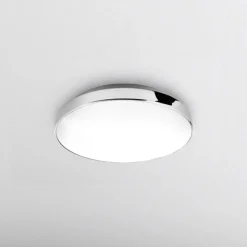 LED plafondlamp Malbona, frame chroom, Ø 28,5 cm