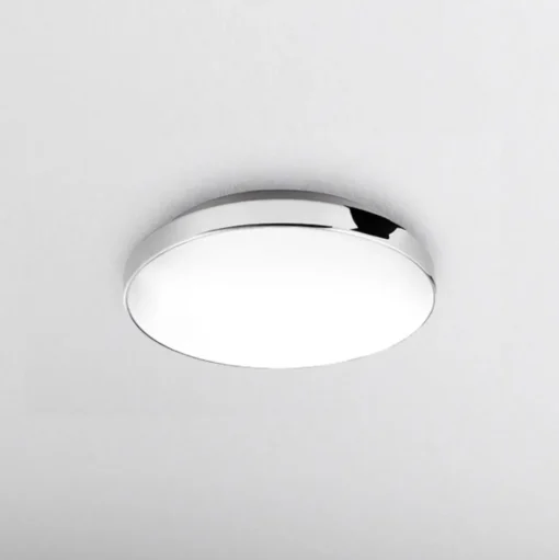 LED plafondlamp Malbona, frame chroom, Ø 28,5 cm