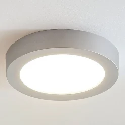 LED plafondlamp Marlo zilver 3000K rond 25,2cm