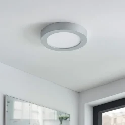 LED plafondlamp Marlo zilver 3000K rond 25,2cm