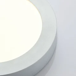 LED plafondlamp Marlo zilver 3000K rond 25,2cm
