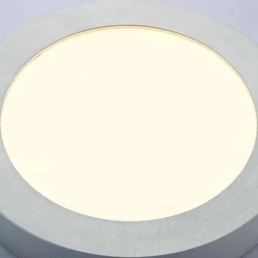 LED plafondlamp Marlo zilver 3000K rond 25,2cm