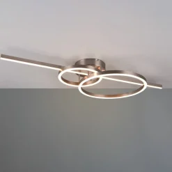 LED plafondlamp Montilla 3-lamps nikkel